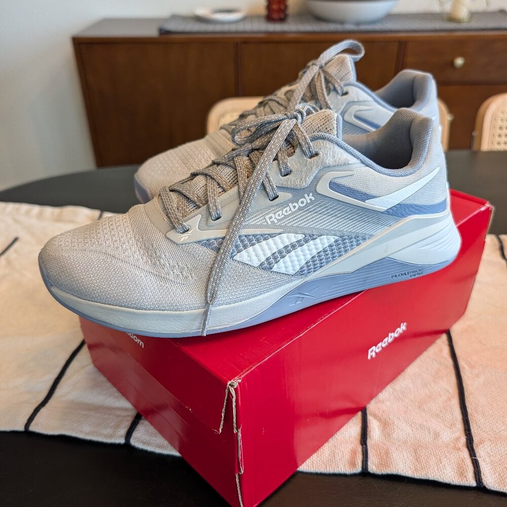 Reebok Nano x4 Grey / Blue cross training sneakers